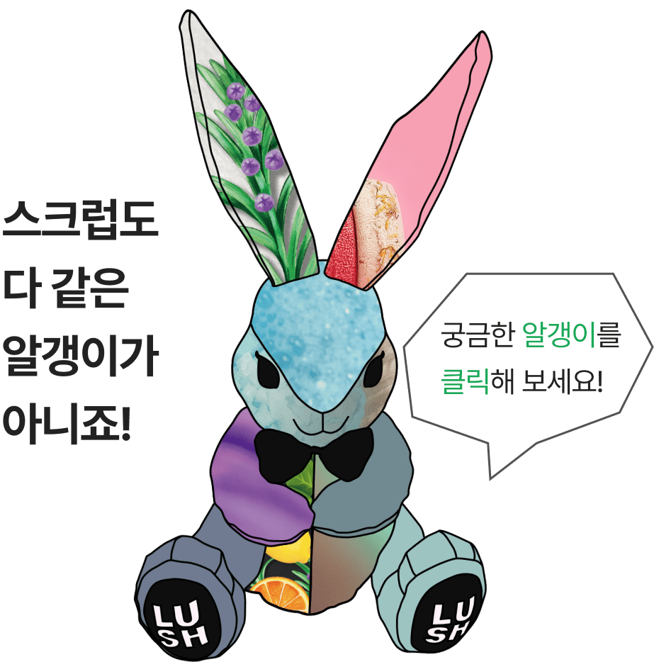 스크럽도 다 같은 알갱이가 아니죠! - 궁금한 알갱이를 클릭해 보세요!