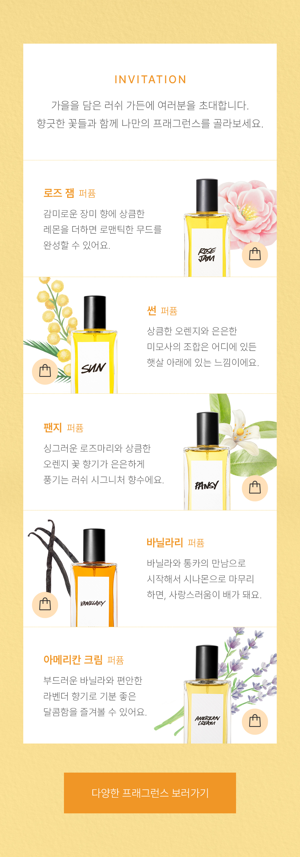 러쉬 향수 추천