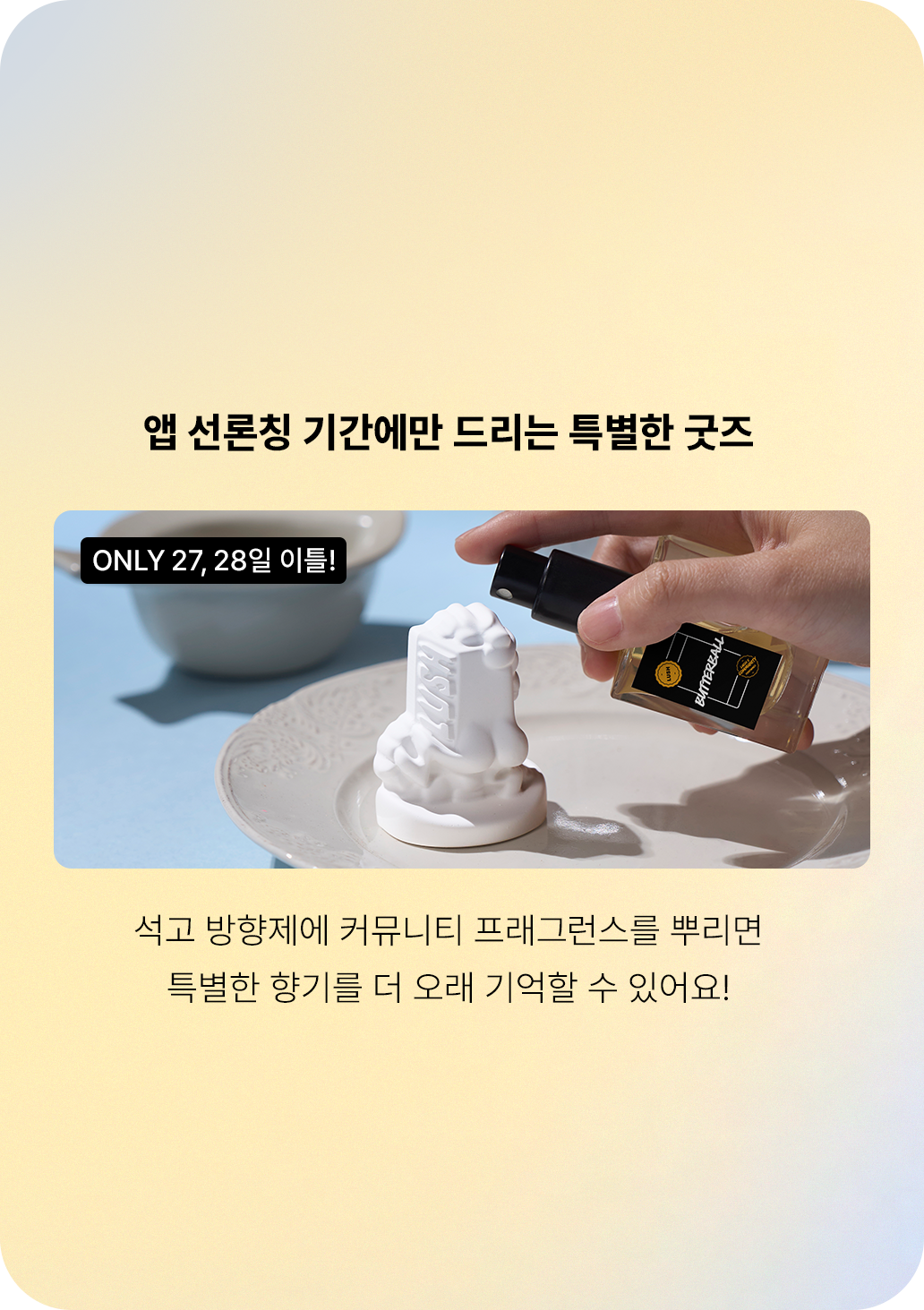 앱 선론칭 기간에만 드리는 특별한 굿즈