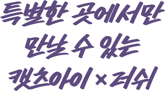 특별한 곳에서만 만날 수 있는 캣츠아이 X 러쉬