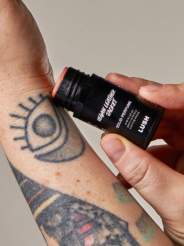 비건 레더 재킷 솔리드 퍼퓸